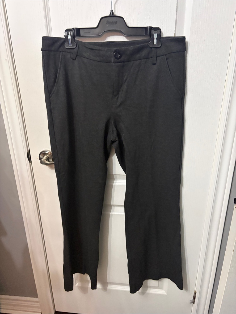 CAbi Black Women's Straight-Leg Trousers
